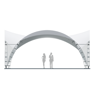 Arched tent