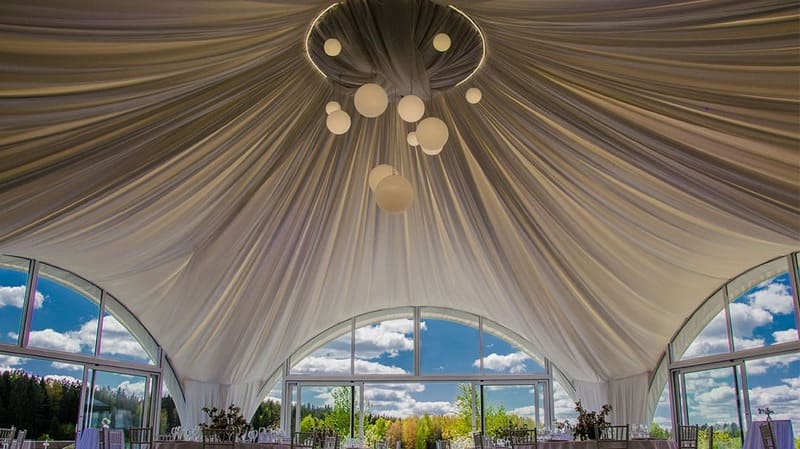 wedding tent decorations ceiling