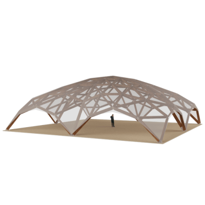 wooden tent