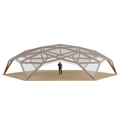 wooden tent