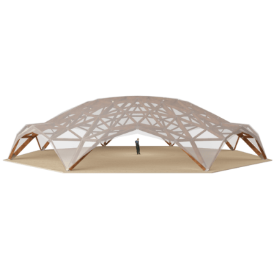 wooden tent